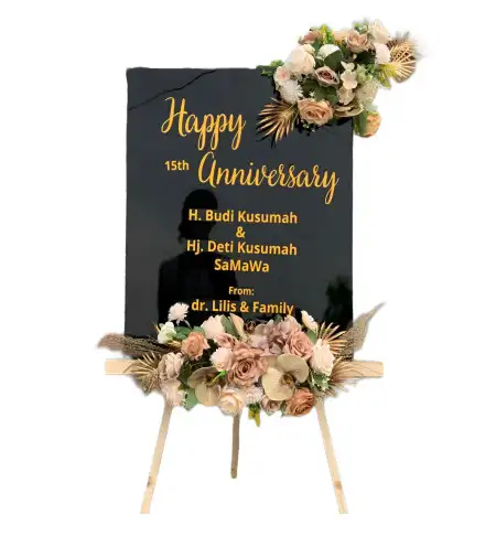 Papan Bunga Akrilik Rempang Cate